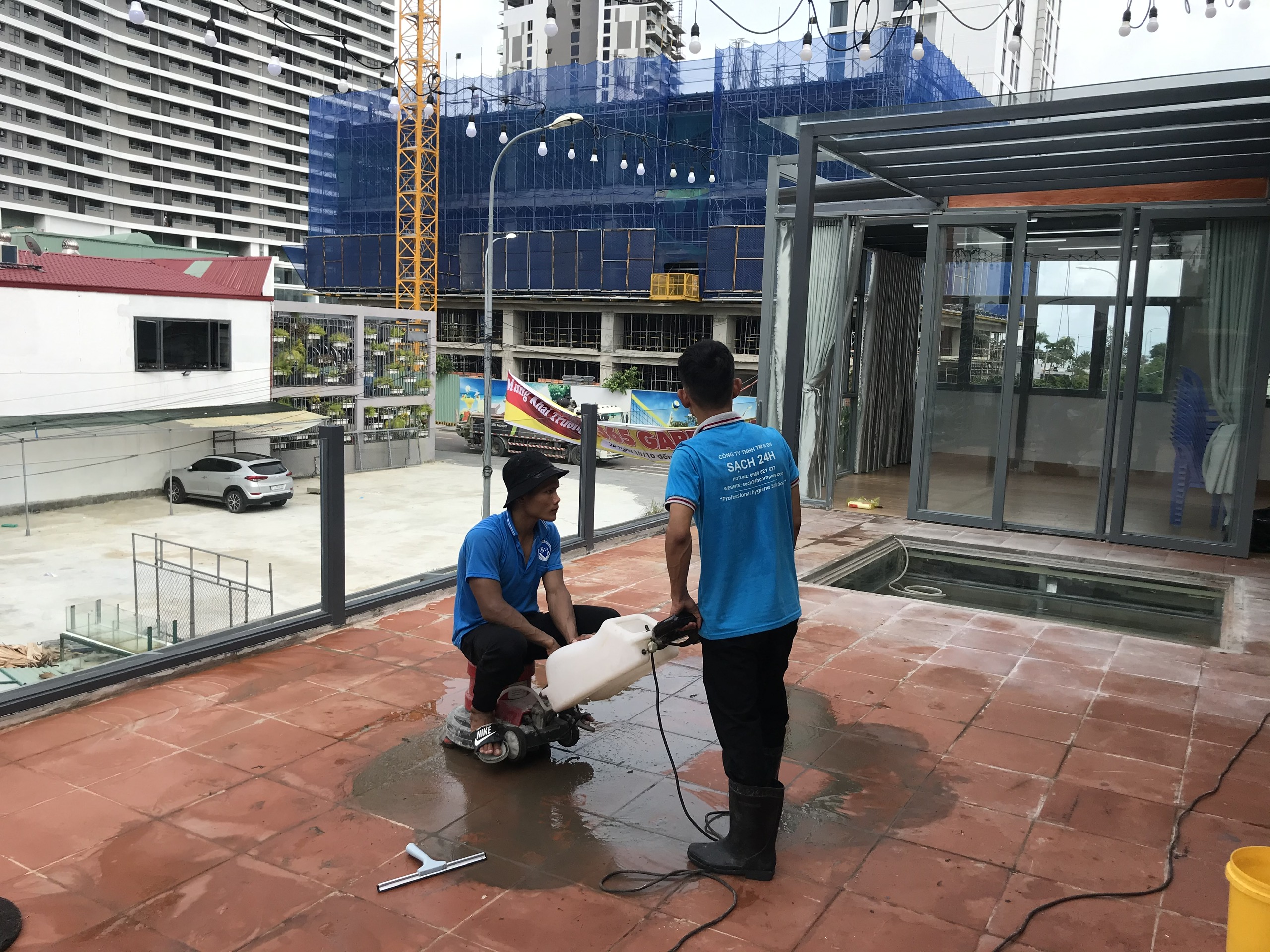 Dịch vụ vệ sinh nhà mới xây tại Quy Nhơn